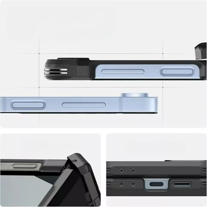 Aizsargmaciņš Spigen Tough Armor Pro Mag Galaxy Z Flip 7 FE — melns
