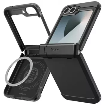 Aizsargmaciņš Spigen Tough Armor Pro Mag Galaxy Z Flip 7 FE — melns
