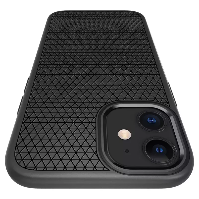 Cover Spigen Liquid Air iPhone 12 12 Pro Melns