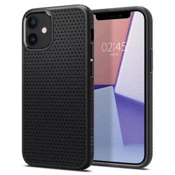 Cover Spigen Liquid Air iPhone 12 12 Pro Melns