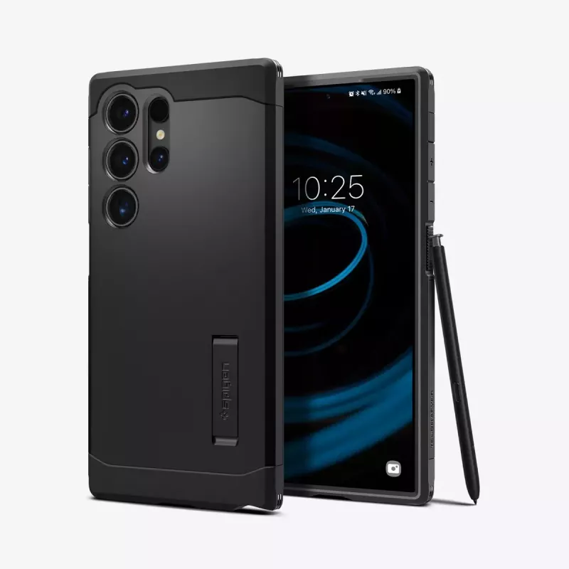 Spigen Tough Armor mobilā tālruņa maciņš melns Galaxy S24 Ultra 17.3 cm