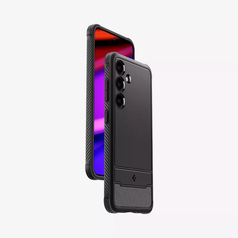 Spigen Rugged Armor mobilā tālruņa maciņš Melns Samsung Galaxy S24 15.8 cm