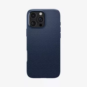 Spigen Liquid Air mobilā tālruņa maciņš Navy priekš iPhone 16 Pro Max