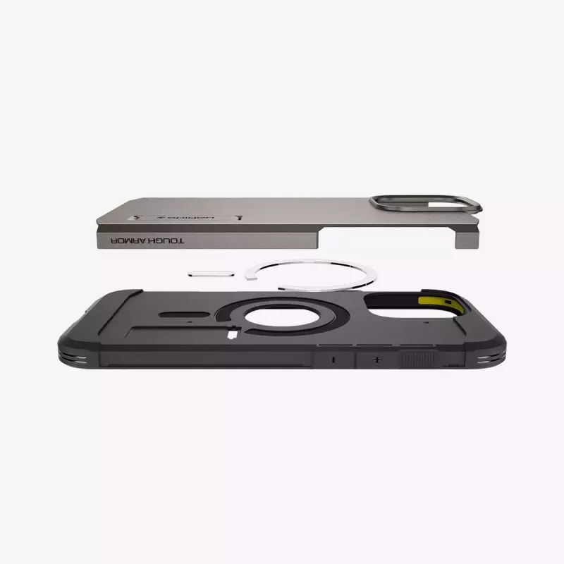 Spigen Tough Armor AI MagFit mobilā tālruņa maciņš Vāks Pelēks 17,5 cm