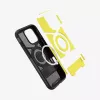 Spigen plāns Armor (MagFit) mobilā tālruņa maciņš Pārsegs Melns 17.5 cm