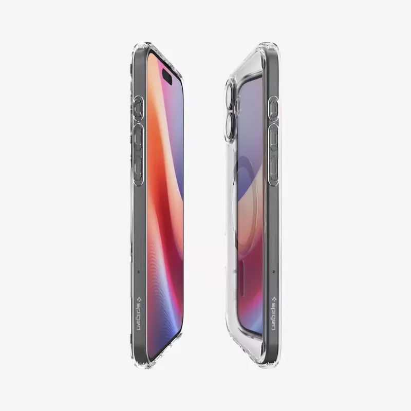 Spigen Ultra Hybrid (MagFit) mobilā tālruņa maciņš Pārsegs Melns, caurspīdīgs iPhone 16 Plus