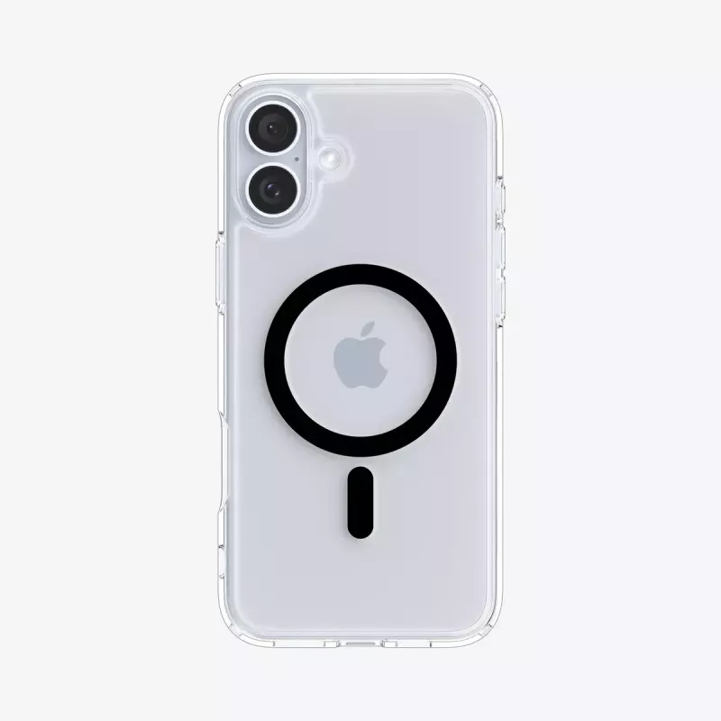 Spigen Ultra Hybrid (MagFit) mobilā tālruņa maciņš Pārsegs Melns, caurspīdīgs iPhone 16 Plus