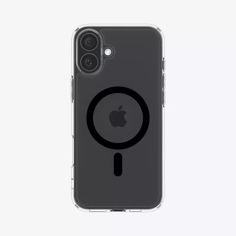 Spigen Ultra Hybrid (MagFit) mobilā tālruņa maciņš Pārsegs Melns, caurspīdīgs iPhone 16 Plus