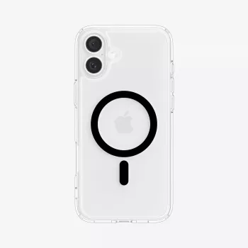 Spigen Ultra Hybrid (MagFit) mobilā tālruņa maciņš Pārsegs Melns, caurspīdīgs iPhone 16 Plus