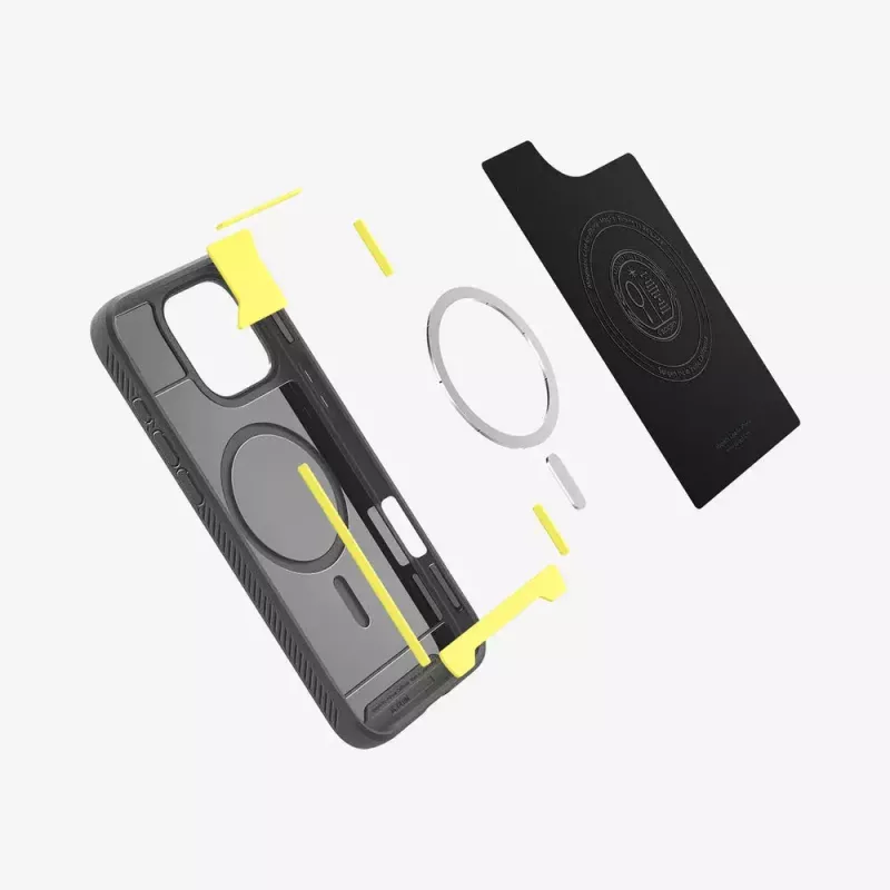 Spigen Rugged Armor MagFit mobilā tālruņa maciņš Vāks Pelēks 16 cm