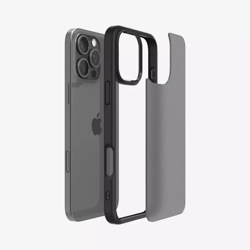 Spigen Ultra Hybrid mobilā tālruņa maciņš melns iPhone 16 Pro 6.3 collas