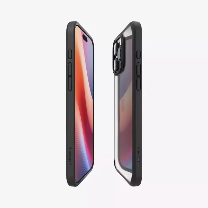 Spigen Ultra Hybrid mobilā tālruņa maciņš, vāciņš, melns, iPhone 16 Pro