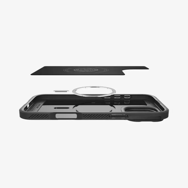Spigen Optik Armor mobilā tālruņa maciņš Melns priekš iPhone 16 Pro