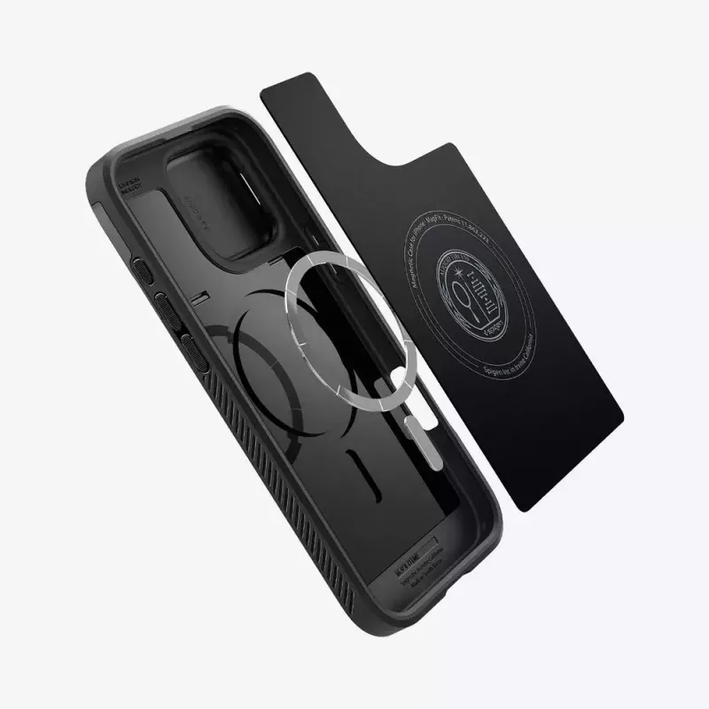 Spigen Optik Armor mobilā tālruņa maciņš Melns priekš iPhone 16 Pro