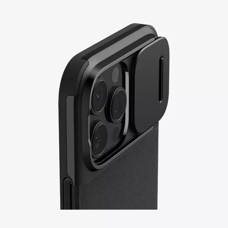 Spigen Optik Armor mobilā tālruņa maciņš Melns priekš iPhone 16 Pro