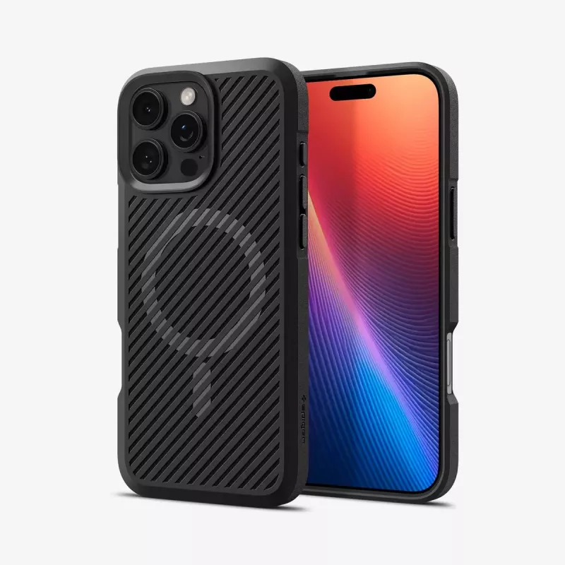 Spigen Core Armor MagFit mobilā tālruņa maciņš Vāks Melns 16 cm