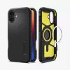 Spigen Tough Armor AI (MagFit) mobilā tālruņa maciņš Vāka Melns 15,5 cm