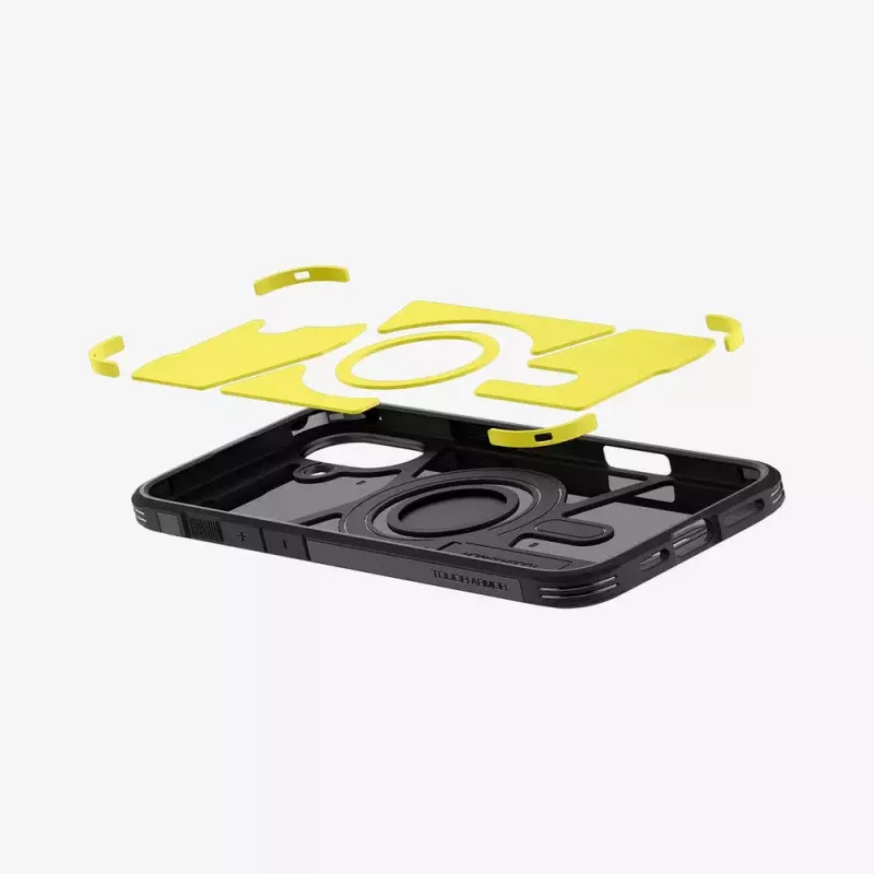 Spigen Tough Armor AI (MagFit) mobilā tālruņa maciņš Vāka Melns 15,5 cm