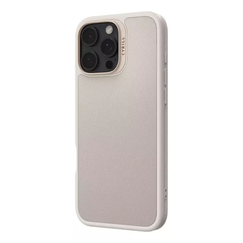 Vāciņš CYRILL Kajuk Mag vāciņš iPhone 16 Pro Max krēmkrāsas vienkrāsains