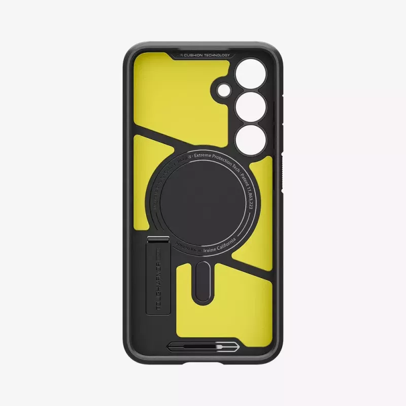Vāciņš Spigen Tough Armor Galaxy S24 FE Melns Galddatora statīvs