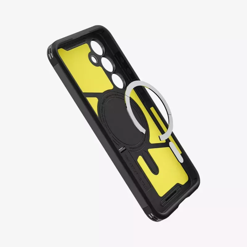 Vāciņš Spigen Tough Armor Galaxy S24 FE Melns Galddatora statīvs