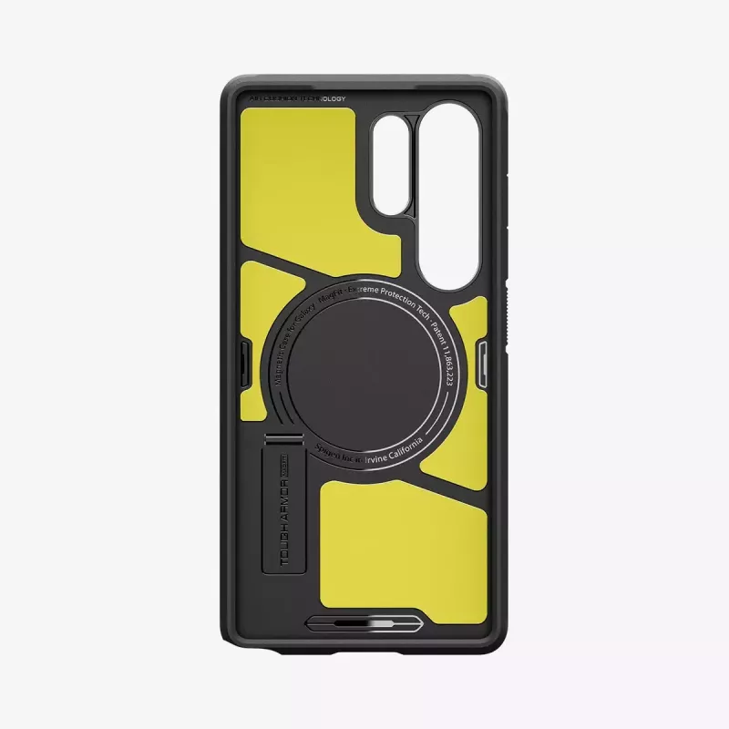 Vāciņš Spigen Galaxy S25 Ultra Tough Armor AI Melns Desktop Stand