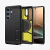 Vāciņš Spigen Galaxy S25 Ultra Tough Armor AI Melns Desktop Stand