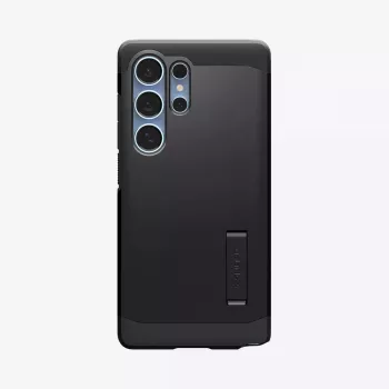 Vāciņš Spigen Galaxy S25 Ultra Tough Armor AI Melns Desktop Stand