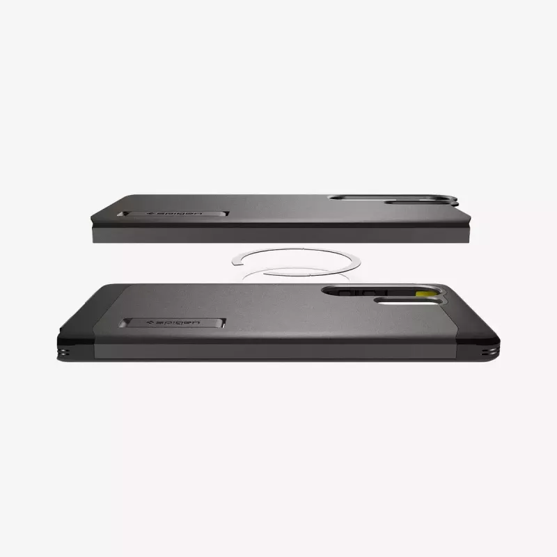 Vāciņš Spigen Galaxy S25 Ultra Tough Armor AI Gunmetal Monochromatic