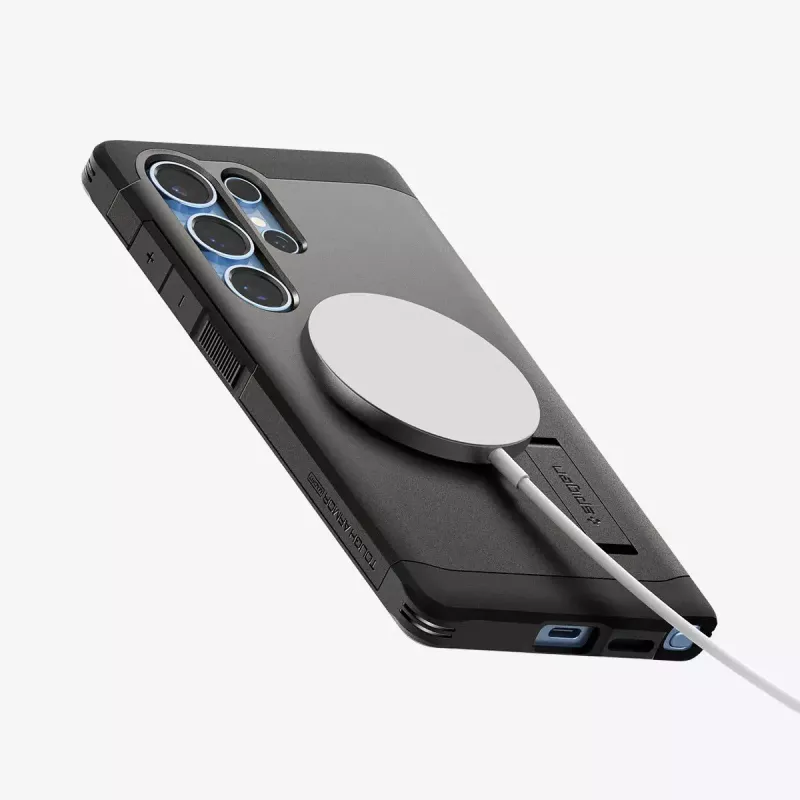 Vāciņš Spigen Galaxy S25 Ultra Tough Armor AI Gunmetal Monochromatic