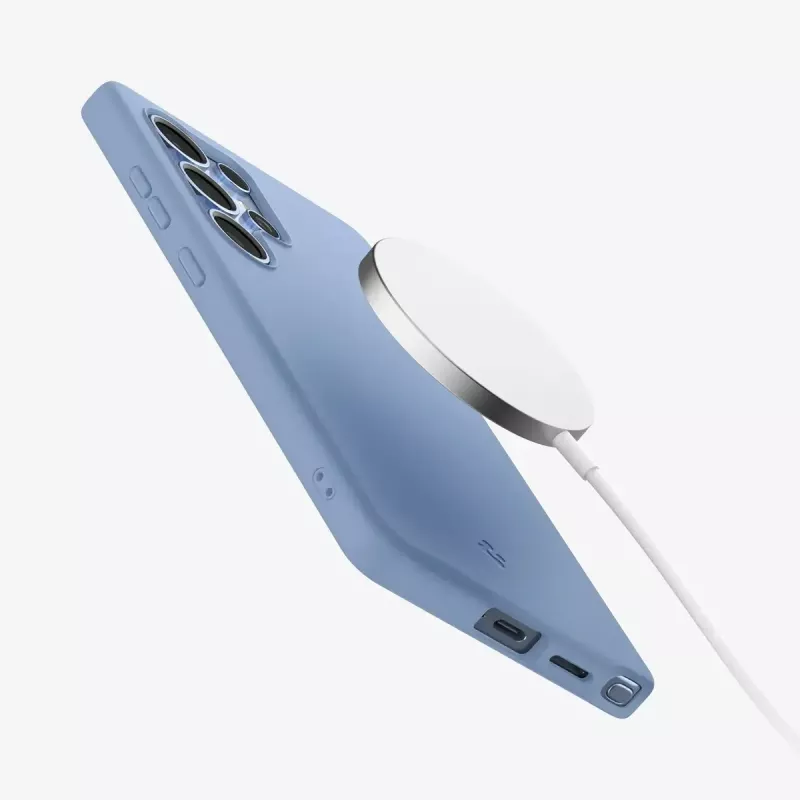Vāciņš Spigen Galaxy S25 Ultra Silicone Fit MagFit Sapphire Blue