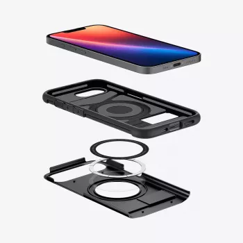 Spigen plāns Armor iPhone 16e maciņš, melns