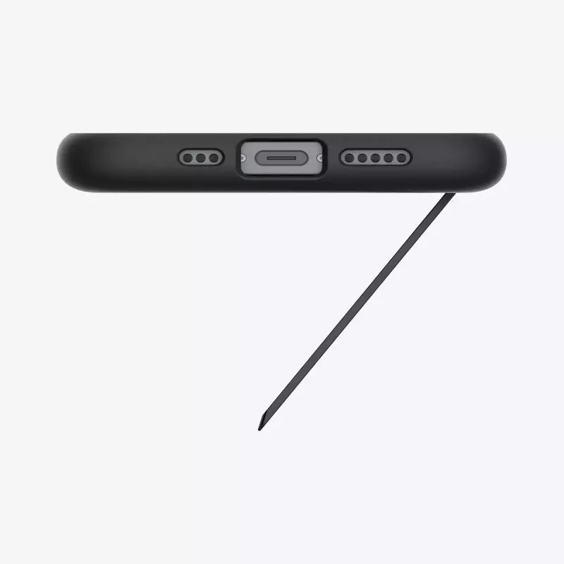 Spigen plāns Armor iPhone 16e maciņš, melns