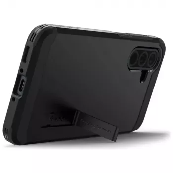 Aizsargtelefona vāciņš Spigen Tough Armor Samsung Galaxy A36 5G — divslāņu, melns
