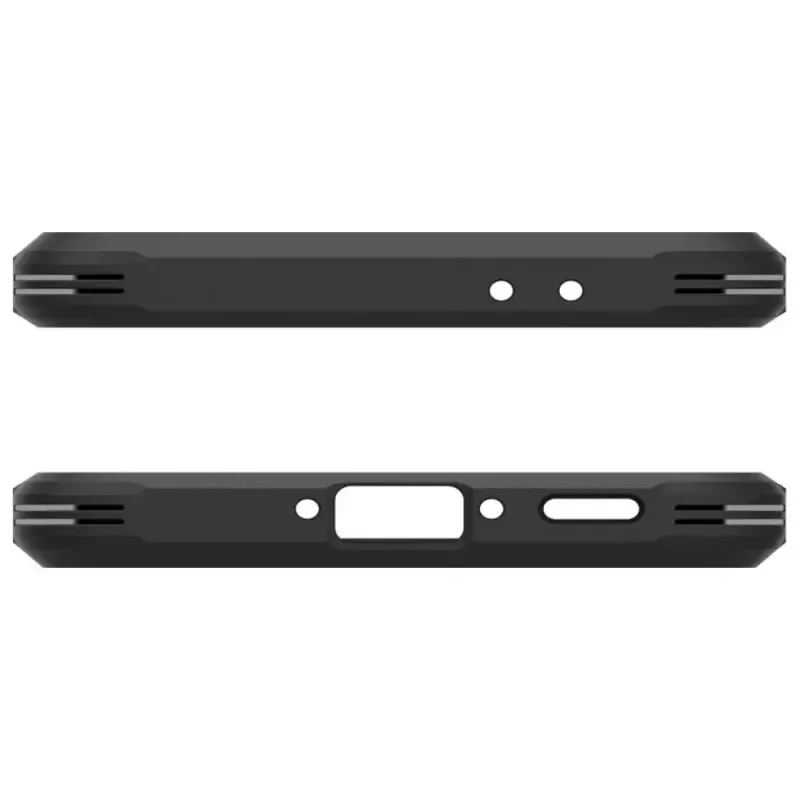 Aizsargtelefona vāciņš Spigen Tough Armor Samsung Galaxy A36 5G — divslāņu, melns