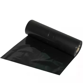 Lentes printera lente Brady R6000HF-110X70/O — melna, 110 mm × 70 m, serde 1,27 cm, saderīga ar BBP11/BBP12