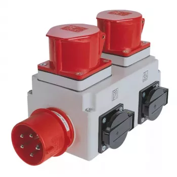 Strāvas sadales bloks Holzmann ALA1_400V 2 maiņstrāvas rozetes 230-400V