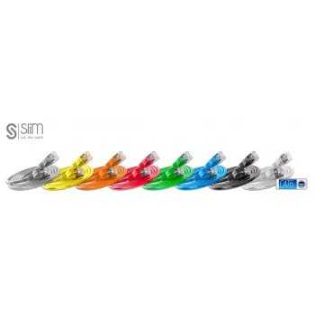 Tīkla kabelis plāns Patchcords plāns Light STP Cat6 1m pelēks