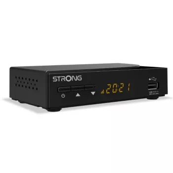TV uztvērējs STRONG SRT 3030 — kabeļtelevīzijas DVB-C Full HD uztvērējs, 1 uztvērējs, AAC/AC3 audio, 64 MB RAM, melns