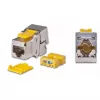 Keystone Module Wirewin WKS JACK KAT6A STP EA 12 RJ-45 plakans Metallic dzeltena