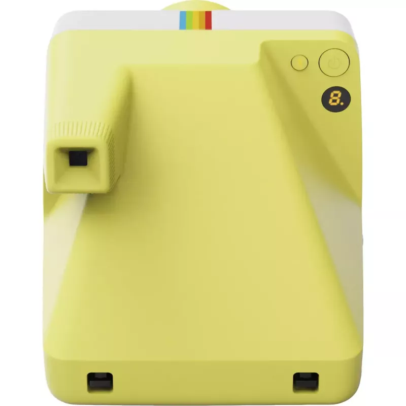 Momentuzņēmuma kamera POLAROID Now Gen 3 dzeltena — modelis 9158, analogā tūlītējās drukas kamera, iebūvēta zibspuldze