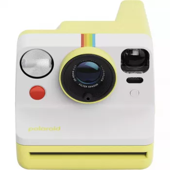 Momentuzņēmuma kamera POLAROID Now Gen 3 dzeltena — modelis 9158, analogā tūlītējās drukas kamera, iebūvēta zibspuldze