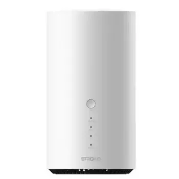 Mobilā tīkla maršrutētājs STRONG 5G AIRHOME 1900 — Wi‑Fi 7 (802.11be), 7200 Mbps, daudzlietotāju MIMO, 5G/4G/3G, balts
