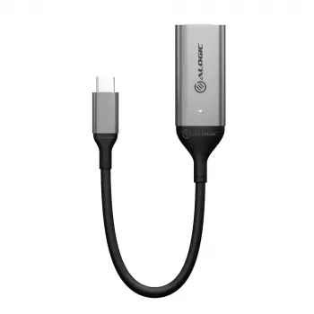 ALOGIC 15cm Ultra USB-C vīrieša uz DP sieviešu adapteris 4K 60Hz