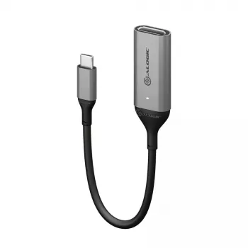 ALOGIC 15cm Ultra USB-C vīrieša uz DP sieviešu adapteris 4K 60Hz