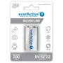 Uzlādējamās baterijas everActive Ni-MH 6F22 9V 250 mAh Silver Line