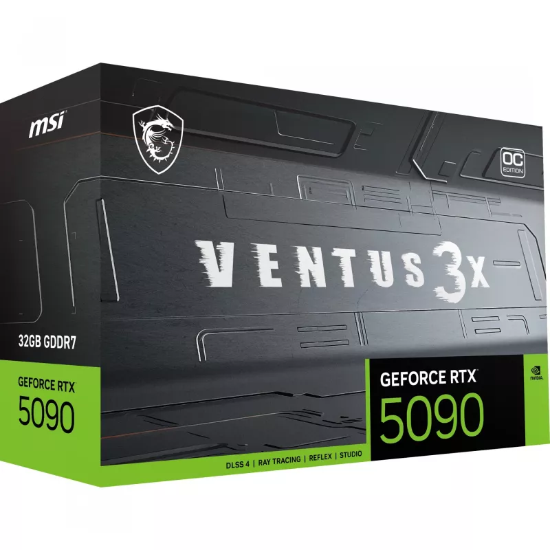 MSI VENTUS GEFORCE RTX 5090 32G 3X OC grafiskā karte NVIDIA 32 GB GDDR7