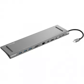 SANDBERG USB-C dokstacija HDMI DP VGA SD USB USB-C