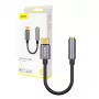 Baseus L54 audio adapteris USB-C + mini jack 3,5 mm (melns+pelēks)