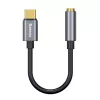 Baseus L54 audio adapteris USB-C + mini jack 3,5 mm (melns+pelēks)
